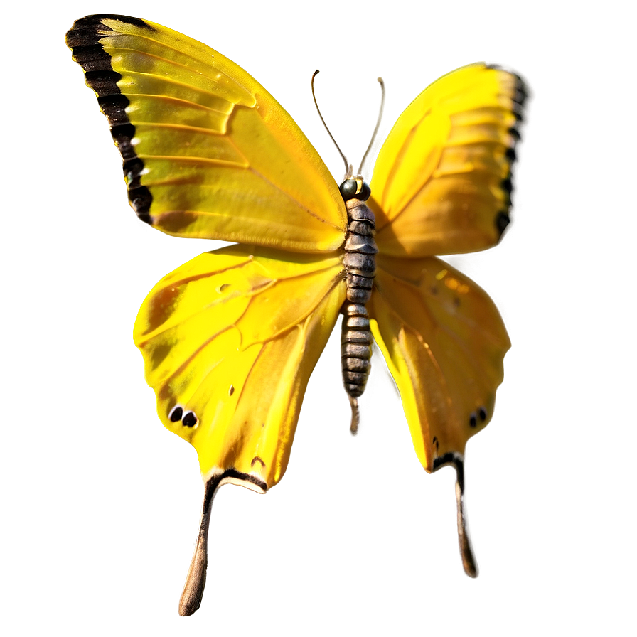 Yellow Butterfly A PNG image