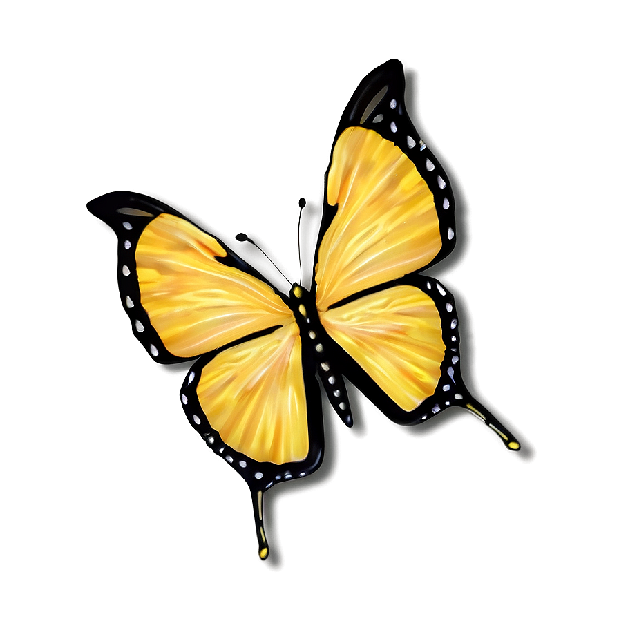 Yellow Butterfly Pattern Png 47 PNG image