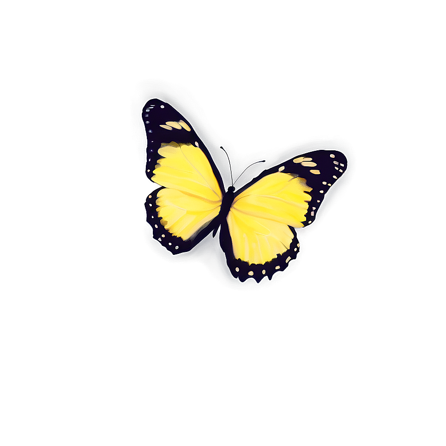 Yellow Butterfly Transparent Clipart Png Hes PNG image