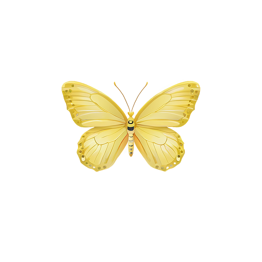 Yellow Butterfly Vector Png Hek70 PNG image