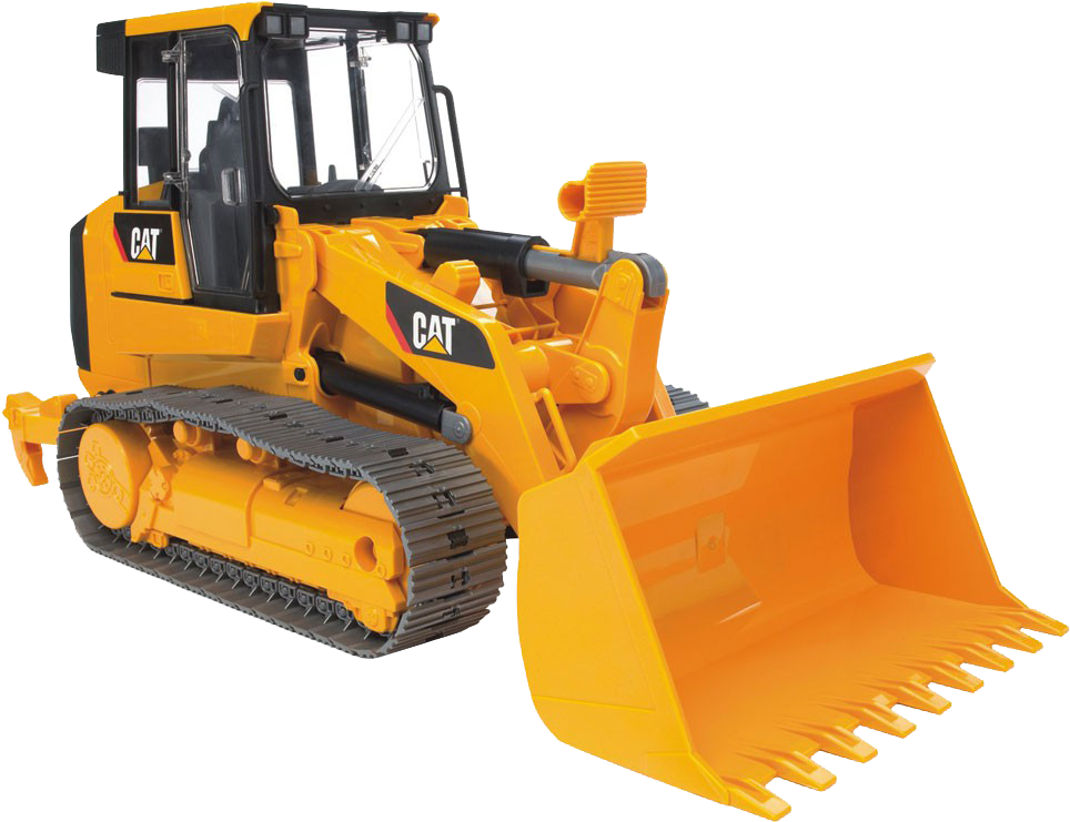 Yellow C A T Bulldozer Construction Equipment PNG image