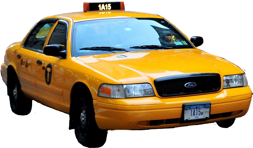 Yellow Cab Ford Crown Victoria PNG image