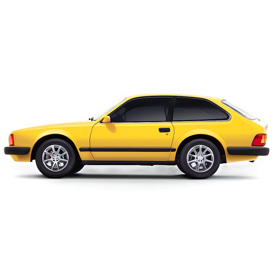 Yellow Car Illustration Png 06292024 PNG image