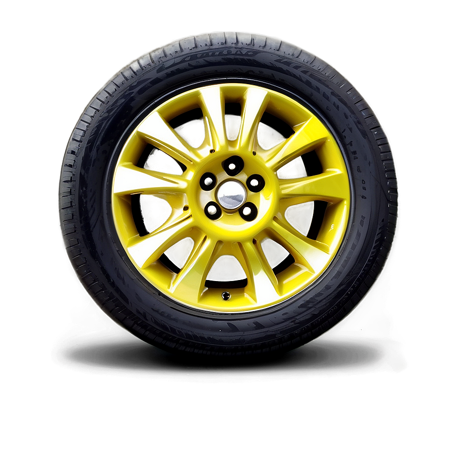 Yellow Car Wheel Png 87 PNG image