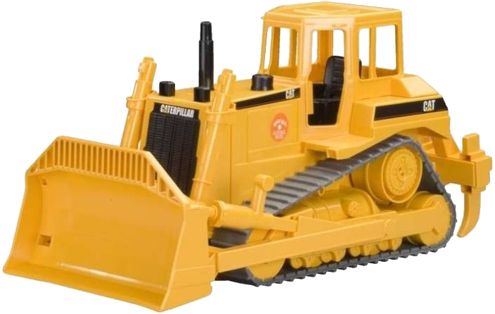 Yellow Caterpillar Bulldozer Isolated PNG image