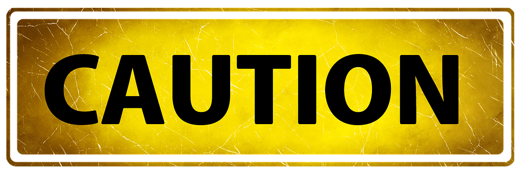 Yellow Caution Sign PNG image