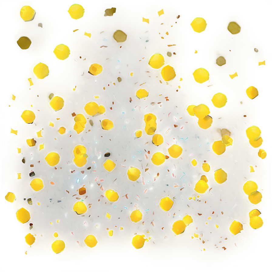 Yellow Confetti Png 04292024 PNG image