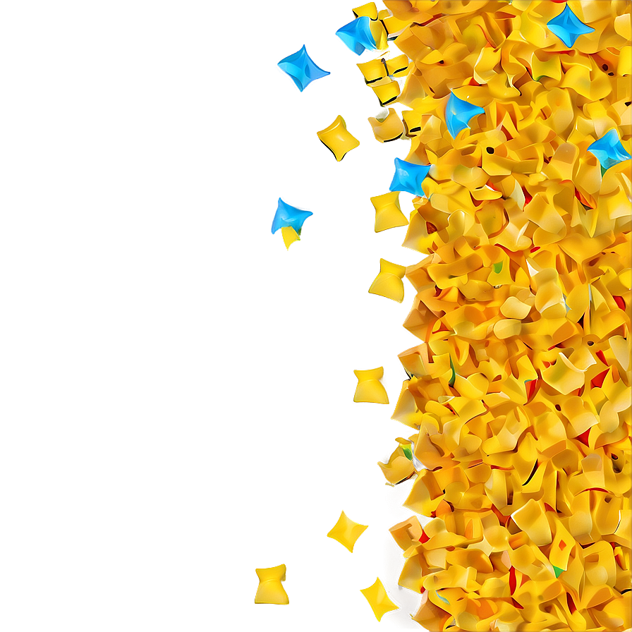 Yellow Confetti Png 29 PNG image