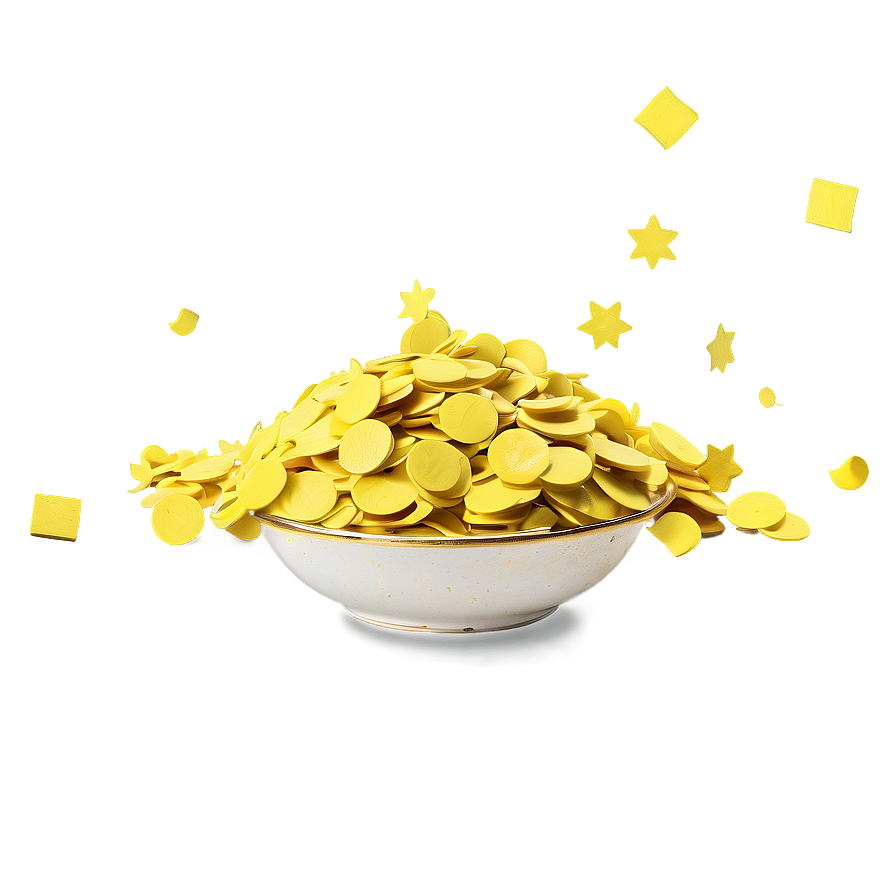 Yellow Confetti Png Sjd PNG image
