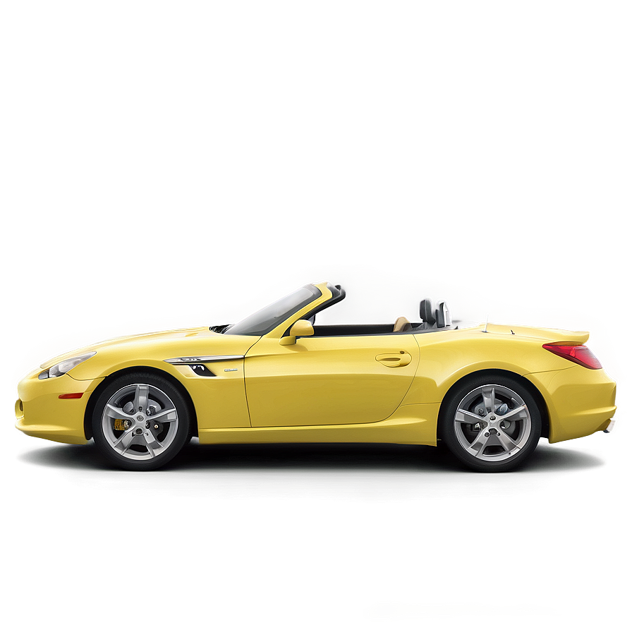 Yellow Convertible Car Png Lis3 PNG image