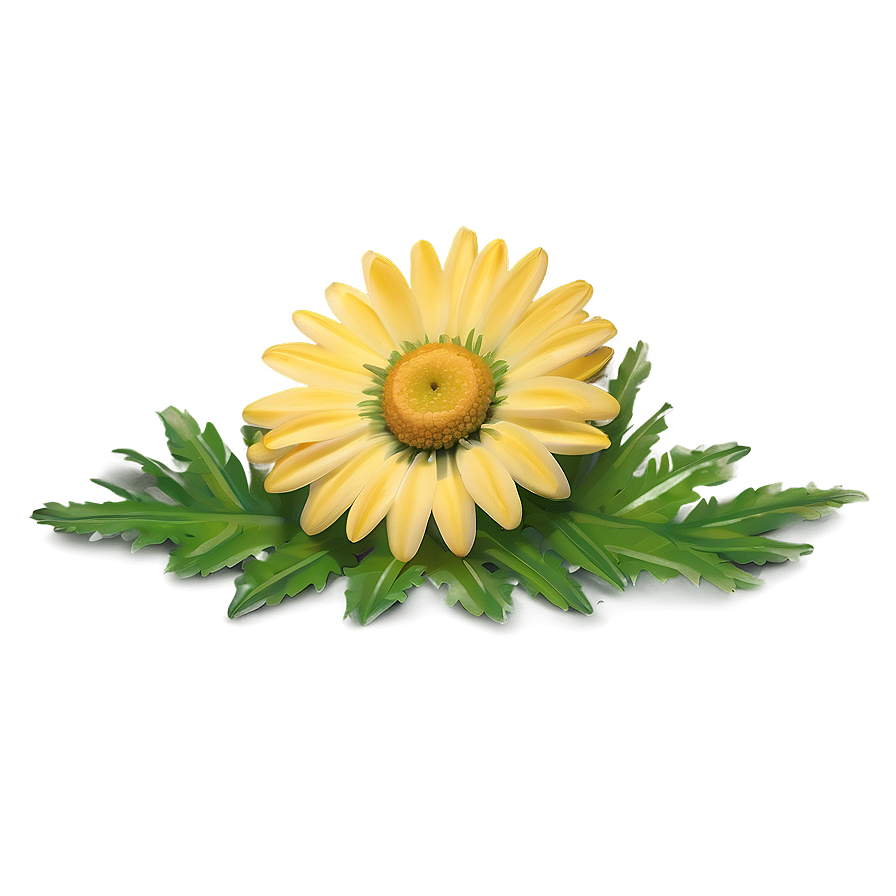 Yellow Daisy Minimalist Design Png 06292024 PNG image