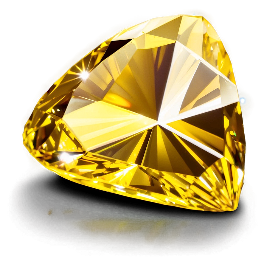 Yellow Diamond In Golden Light Png Iqa93 PNG image