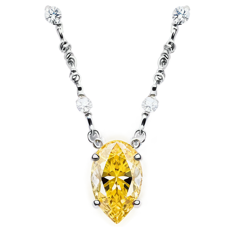 Yellow Diamond Jewelry Piece Png Xfi78 PNG image