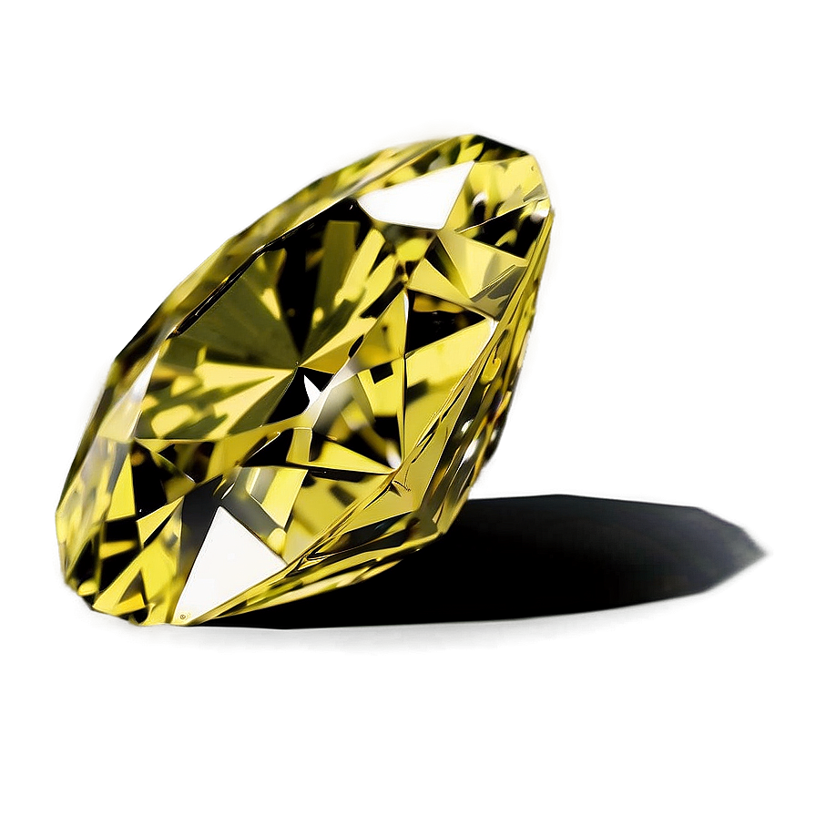 Yellow Diamond With Vintage Look Png 9 PNG image