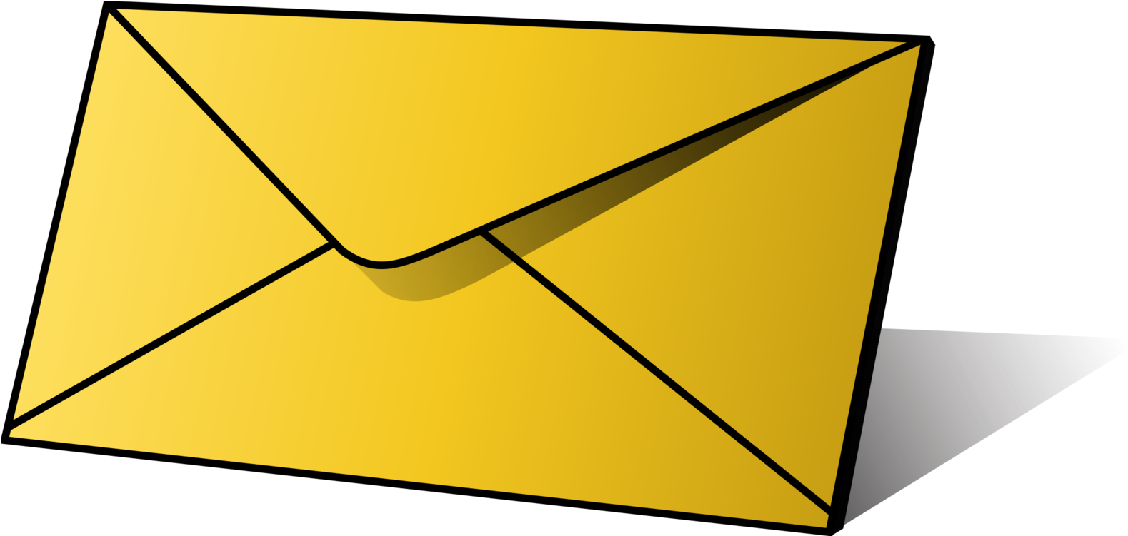 Yellow Envelope Clipart PNG image