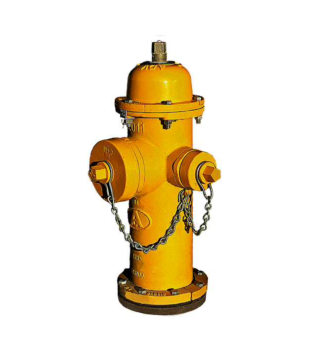 Yellow Fire Hydrant Isolated PNG image