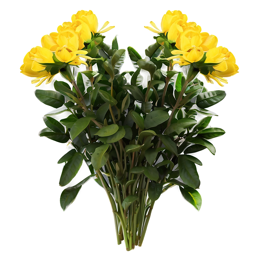 Yellow Flower Bouquet Png Tcu PNG image