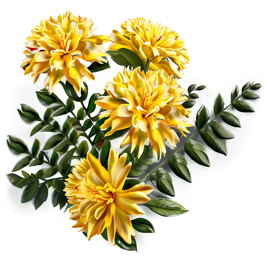 Yellow Flower Bush Png Fln PNG image