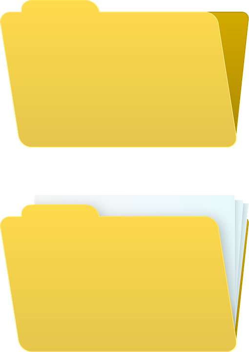 Yellow Folders Icon PNG image