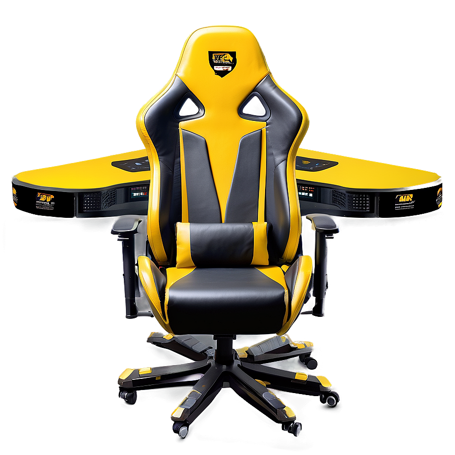 Yellow Gamer Chair Png Dnf88 PNG image