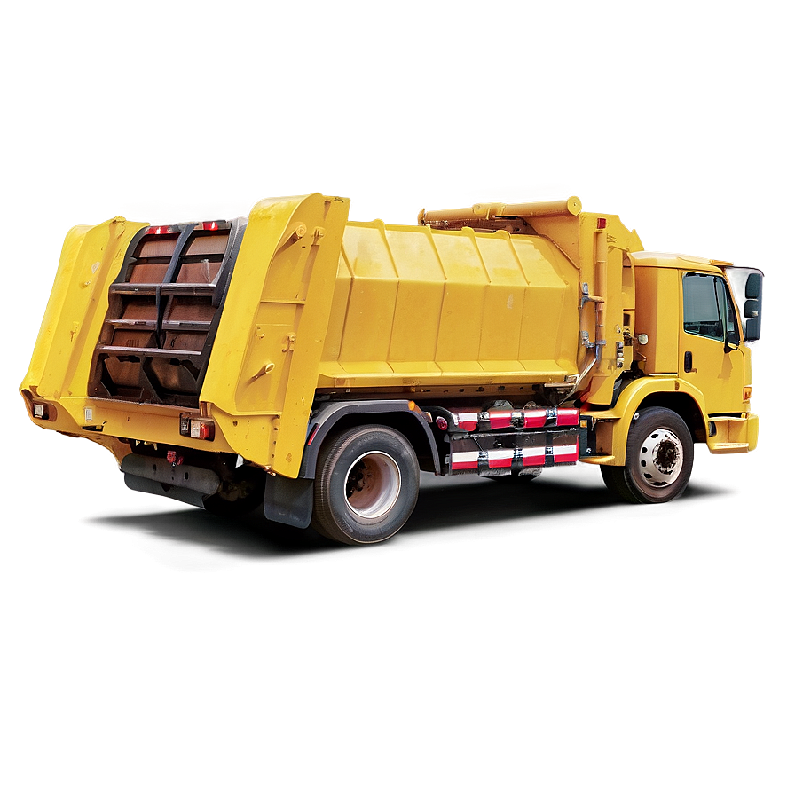 Yellow Garbage Truck Png 06202024 PNG image