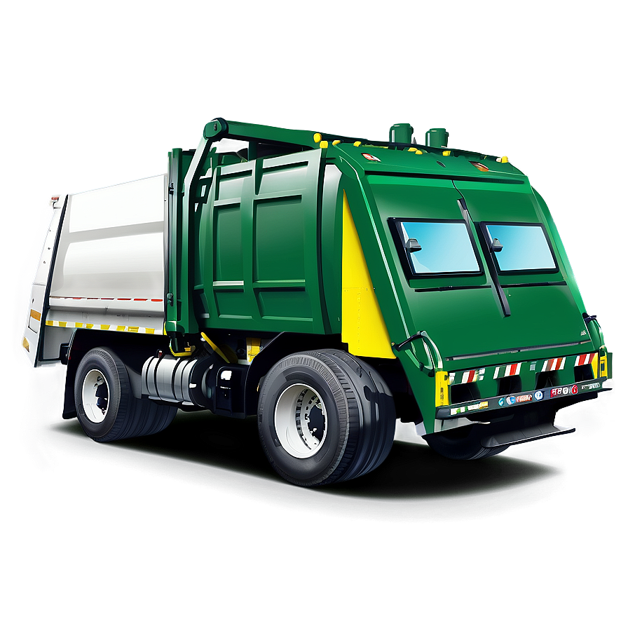 Yellow Garbage Truck Png 06202024 PNG image