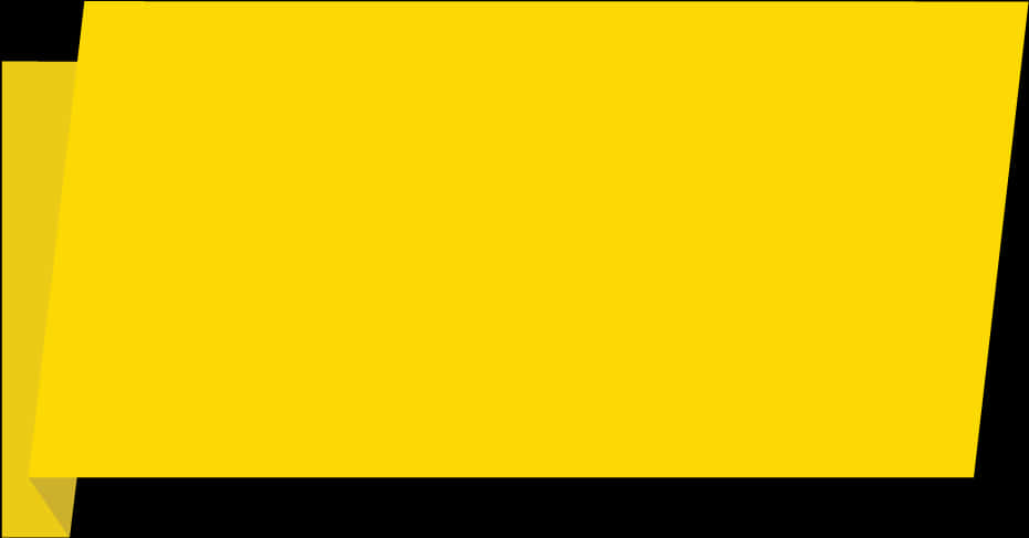 Yellow Geometric Banner Background PNG image