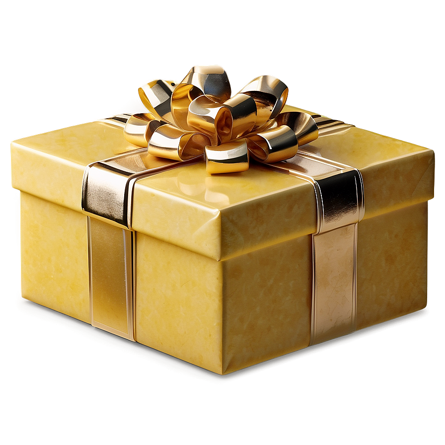 Yellow Gift Box Png 05252024 PNG image