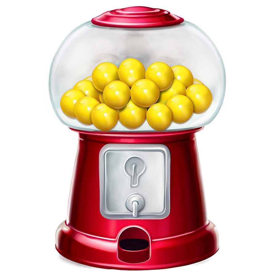 Yellow Gumball Machine Png 50 PNG image