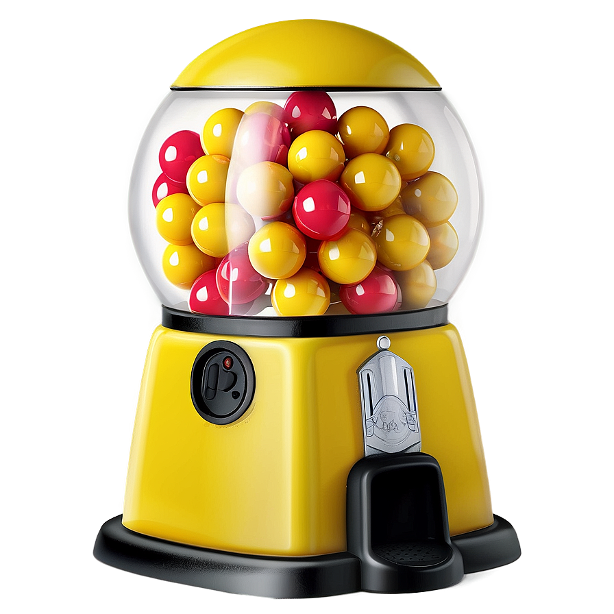 Yellow Gumball Machine Png Oxk PNG image