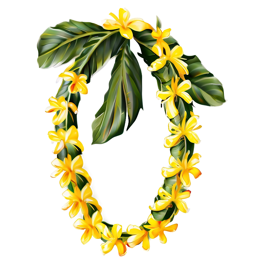 Yellow Hawaiian Lei Png Glr PNG image