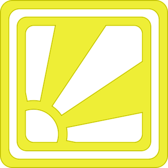 Yellow Hazard Symbol PNG image