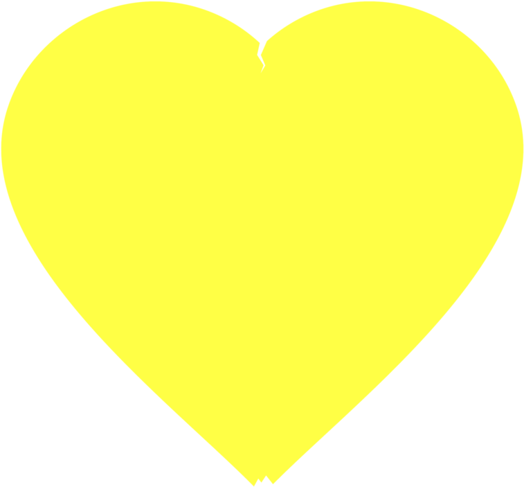 Yellow Heart Emoji Illustration PNG image