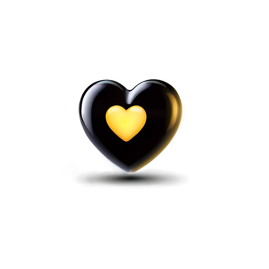 Yellow Heart Emoji Transparent Art Psq PNG image