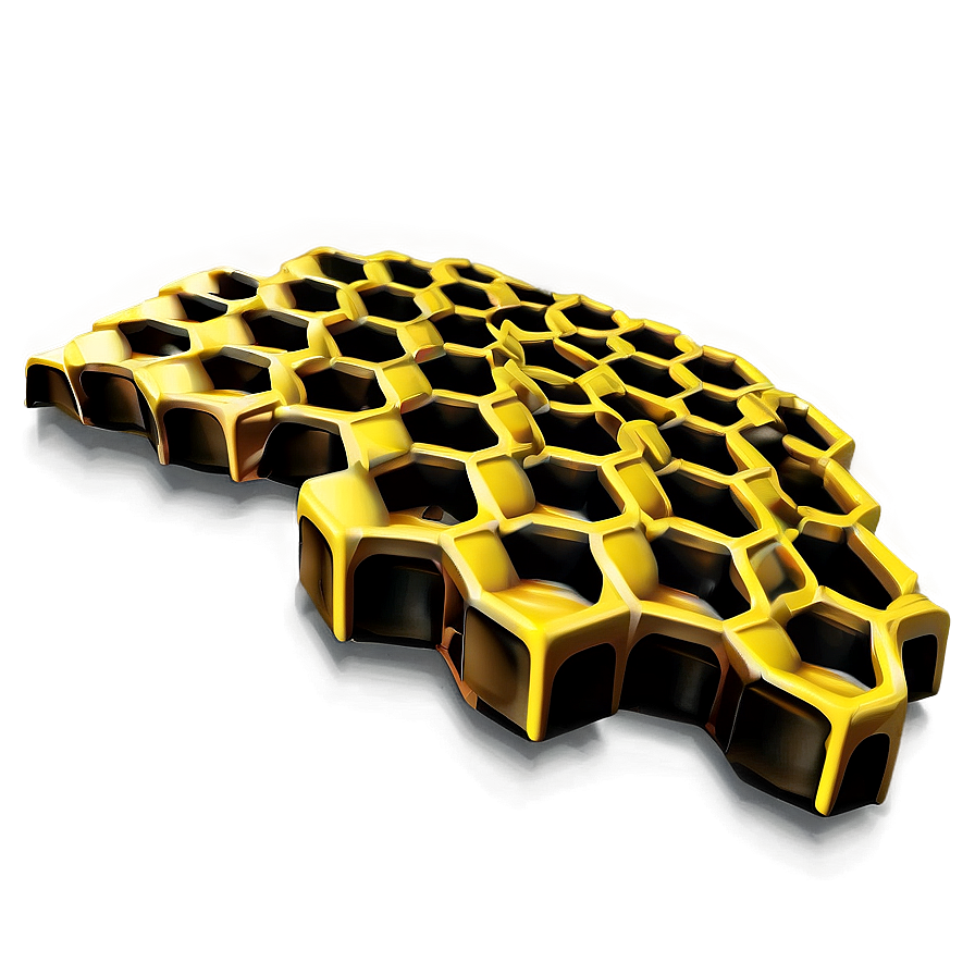 Yellow Honeycomb Structure Png 31 PNG image