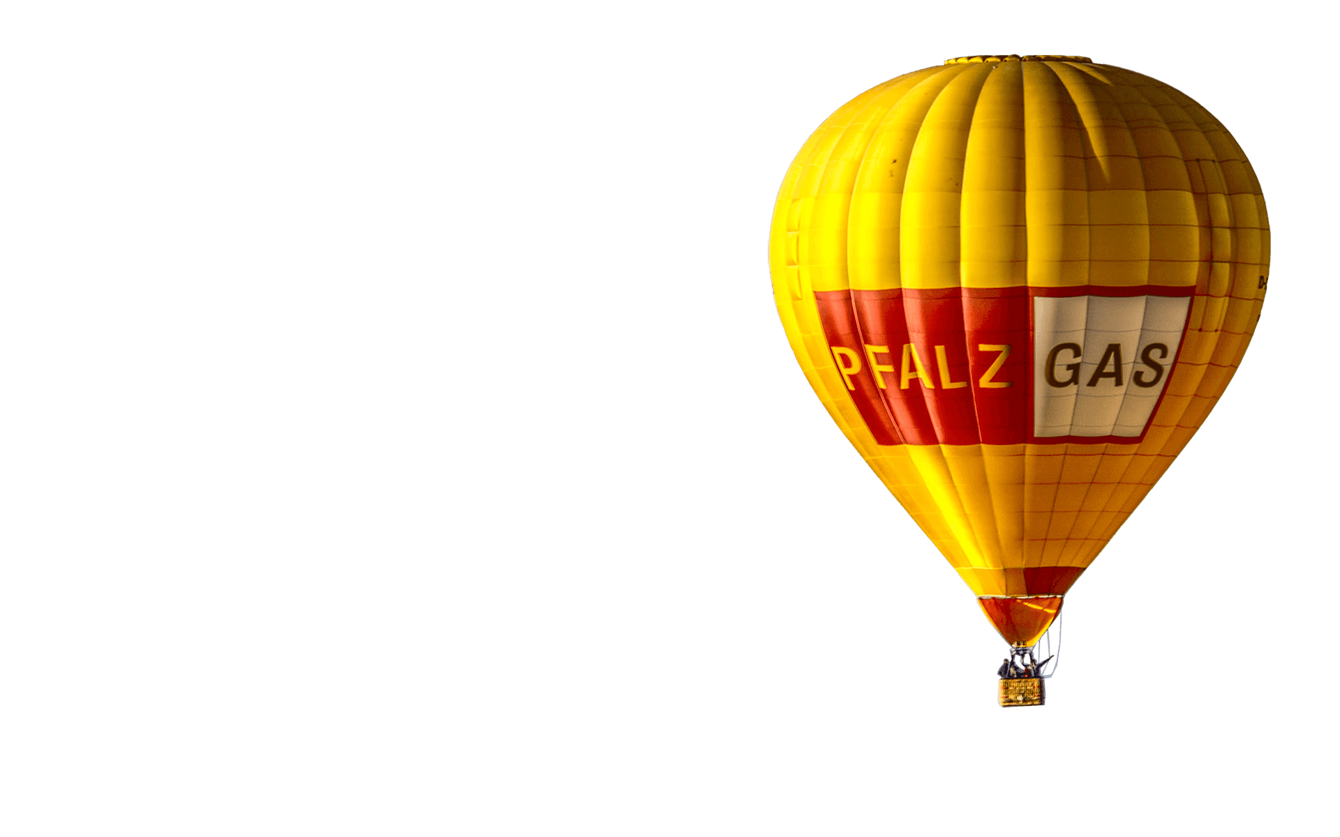 Yellow Hot Air Balloon Sky PNG image