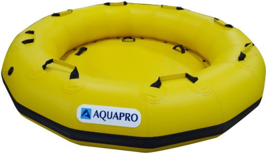 Yellow Inflatable Raft Aquapro PNG image