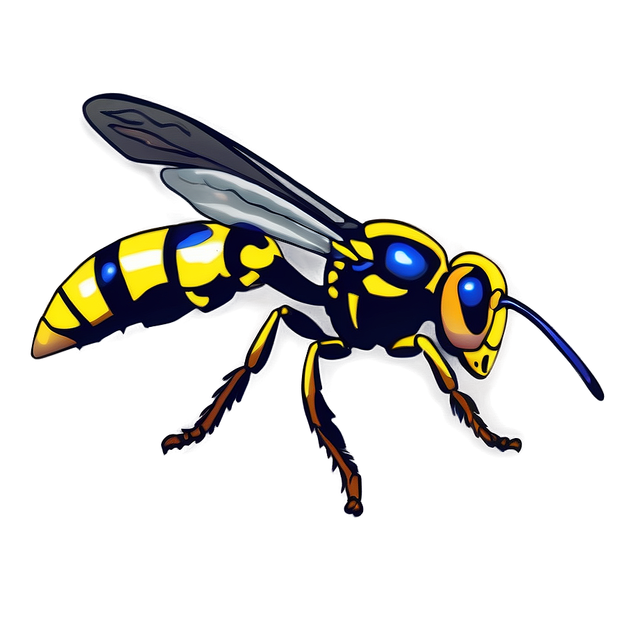 Yellow Jacket Wasp Png 05242024 PNG image