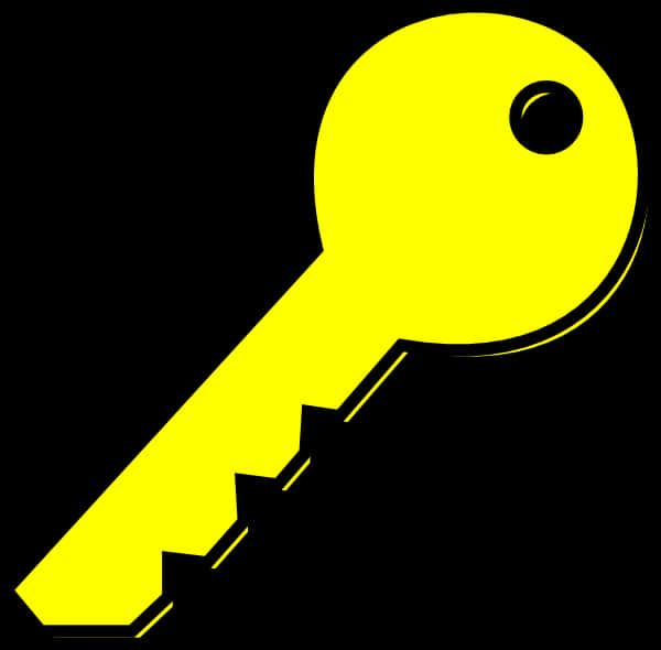 Yellow Key Black Background PNG image