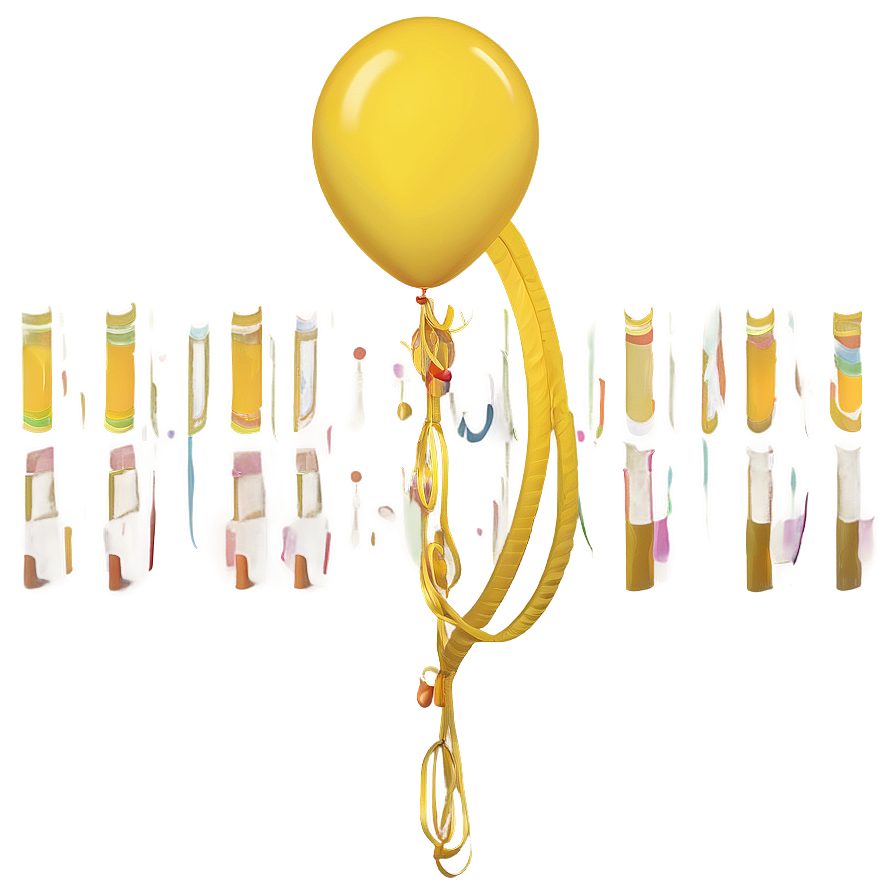 Yellow Latex Balloon Png Duj18 PNG image