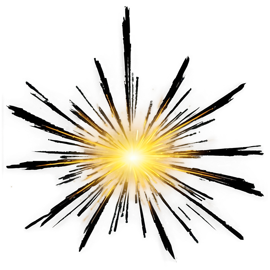 Yellow Light Burst Png 42 PNG image