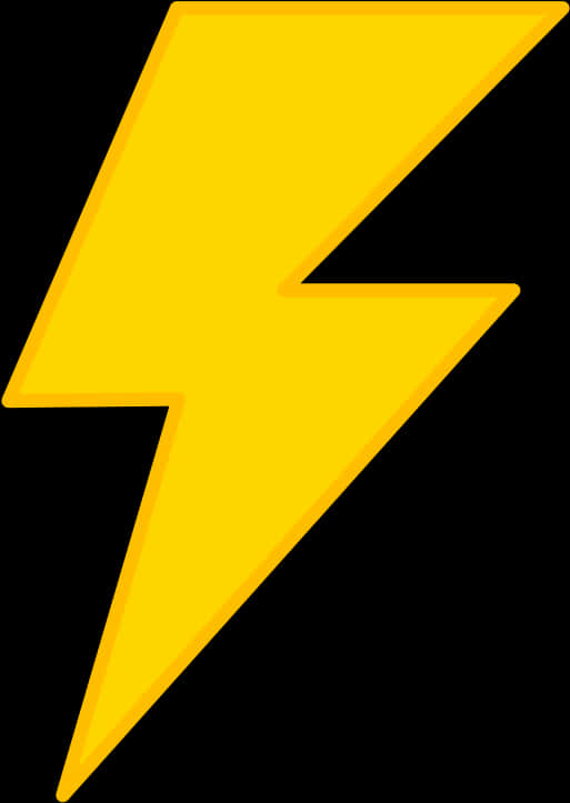 Yellow Lightning Bolt Graphic PNG image