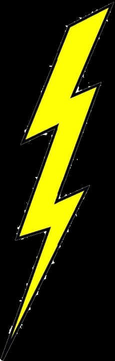 Yellow Lightning Bolt Graphic PNG image