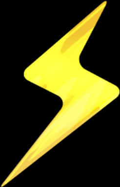 Yellow Lightning Bolt Illustration PNG image
