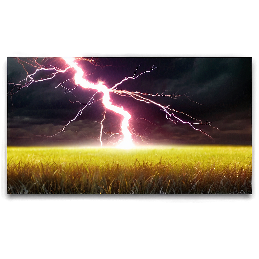 Yellow Lightning Field Png 06132024 PNG image