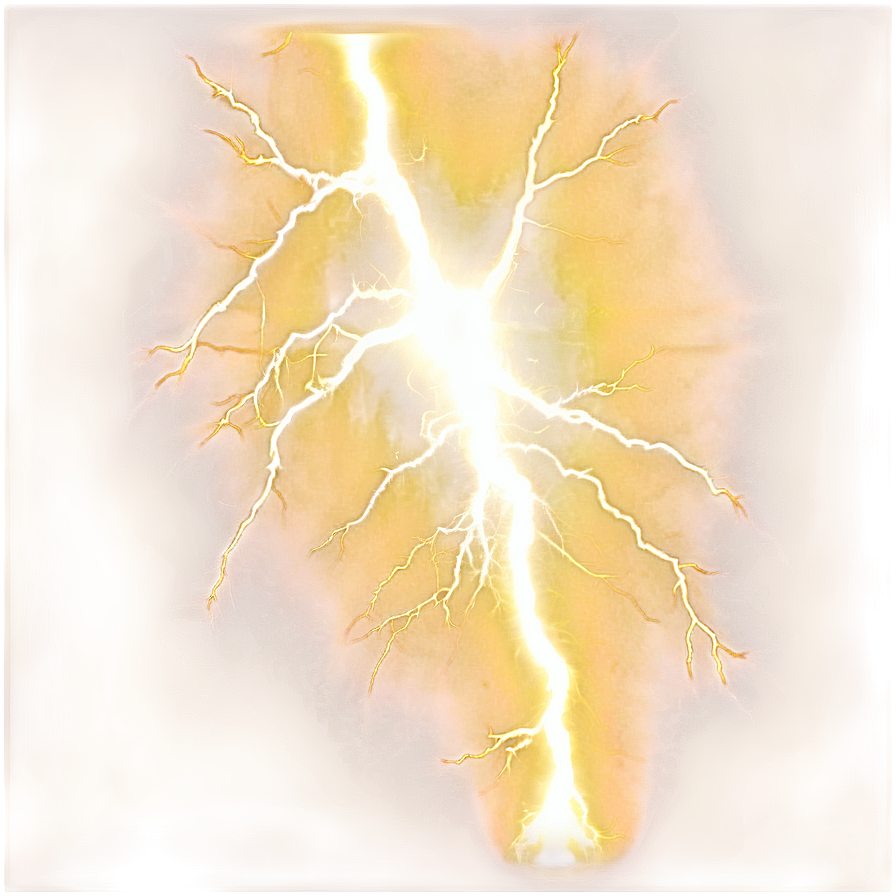 Yellow Lightning Impact Png 06132024 PNG image