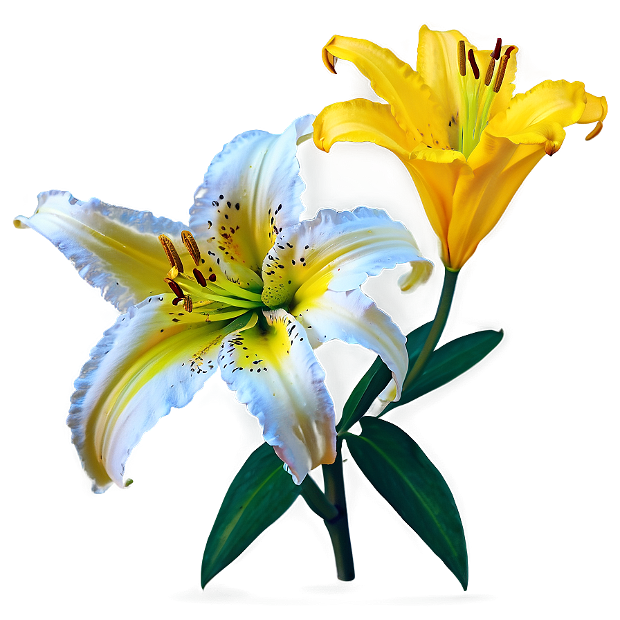 Yellow Lily Flower Png 13 PNG image