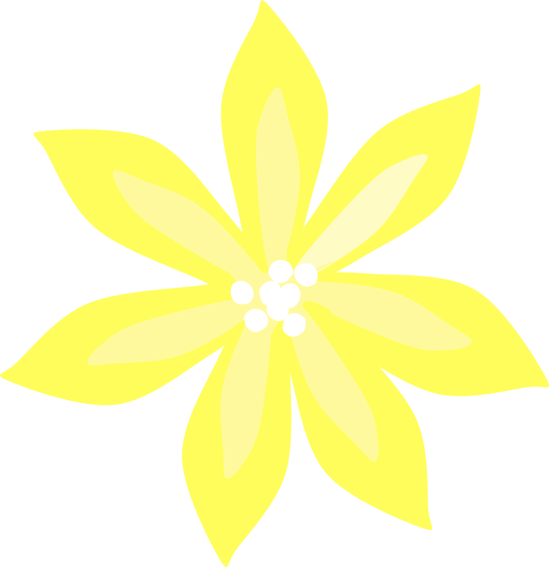 Yellow Lily Graphic PNG image