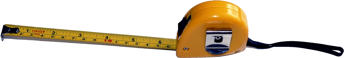 Yellow Measure Tape Extended PNG image