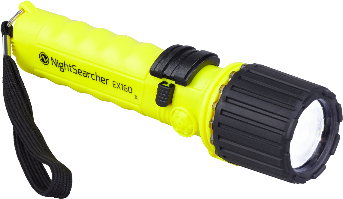 Yellow Nightsearcher E X160 Flashlight PNG image